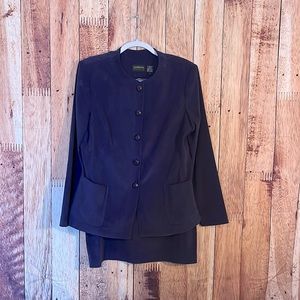 Liz Claiborne dark purple skirt suit size 14